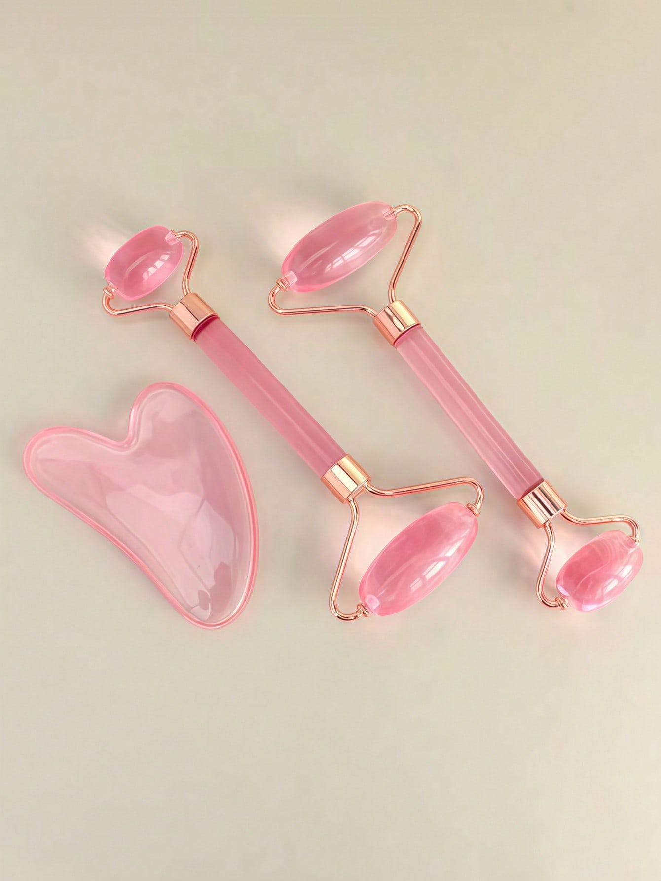 Face Massager - 1/2pcs Resin Massage Roller Set, Double-Headed