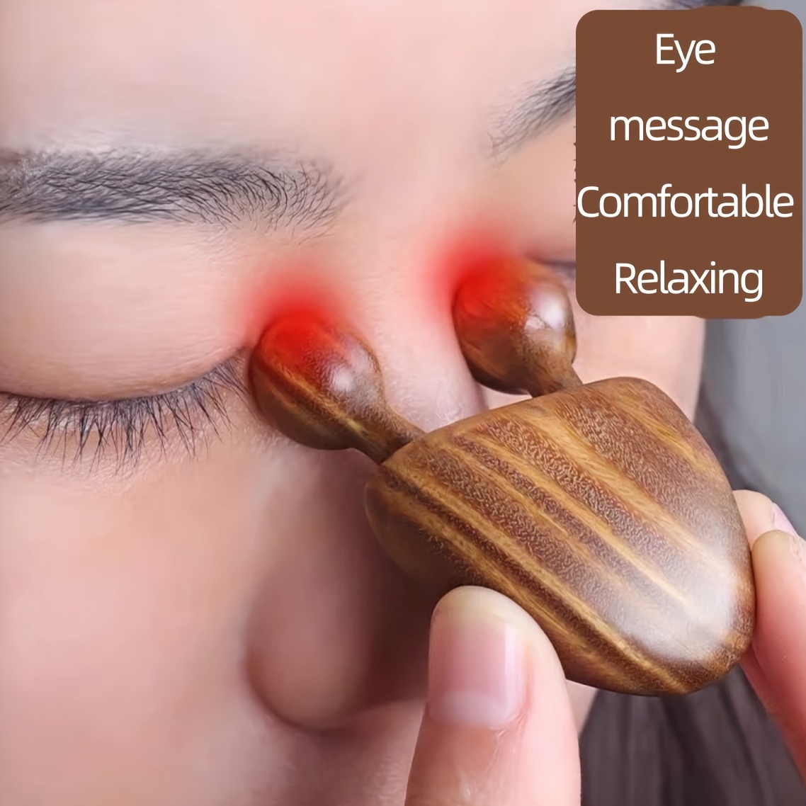 Face Massager - 1pc Sandalwood Face Massager Nose &