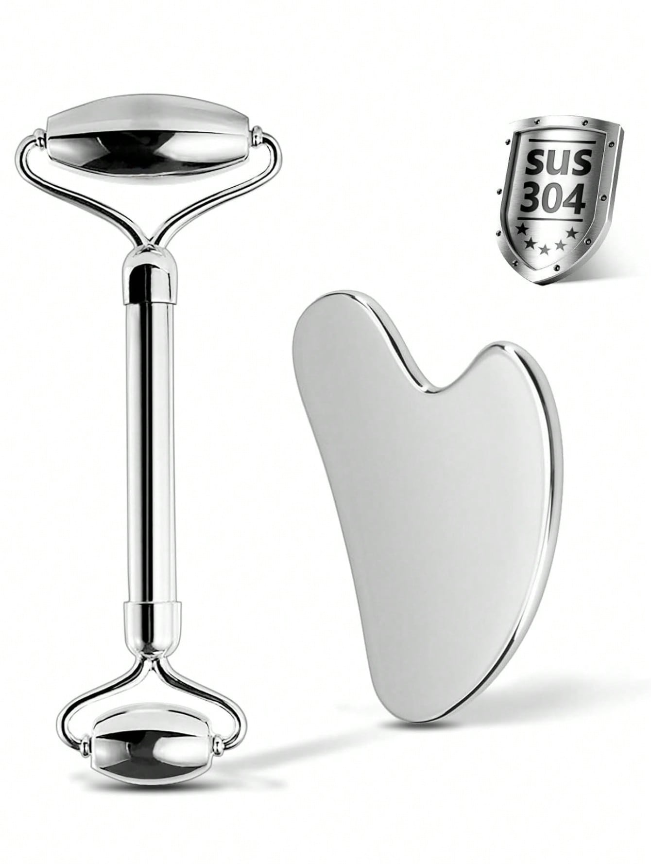Face Massager - LMMAKE Face Roller And Gua Sha,