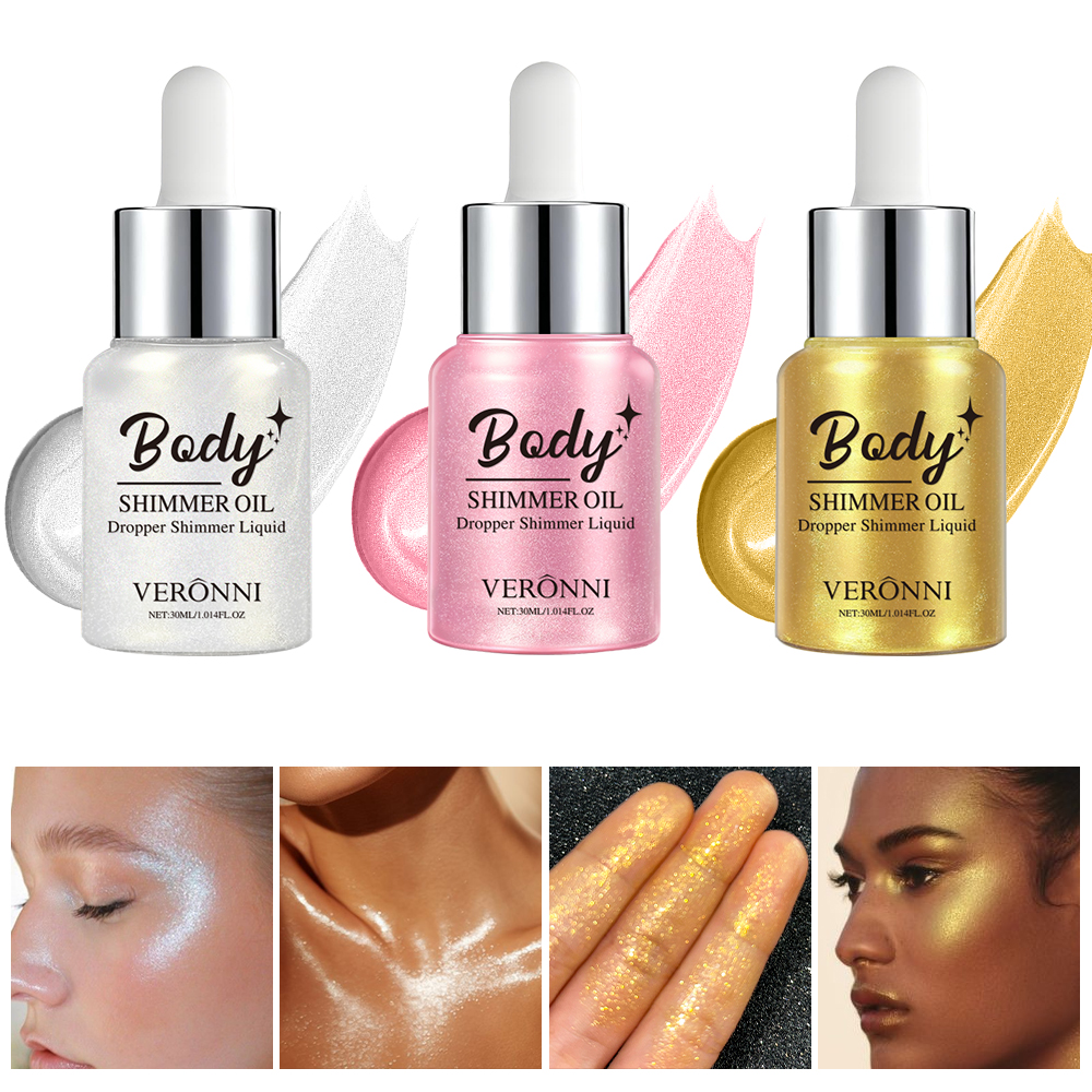Concealer Full Coverage - 3-Color Liquid Highlighter 30ml –Shimmer Illuminator