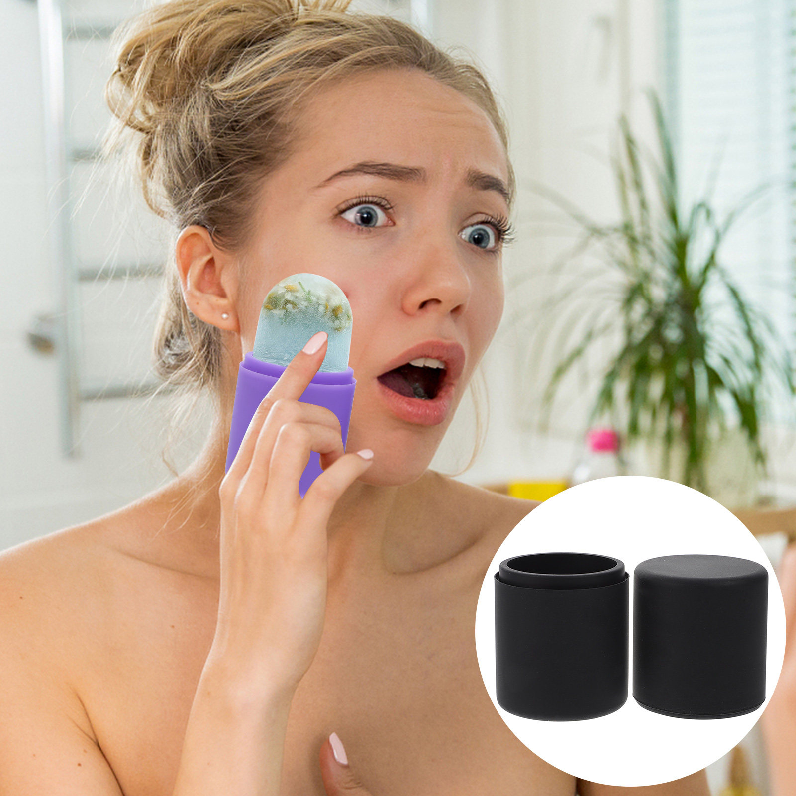 Ice Face Roller Silicone Facia - Face Massager ulasan dan harga