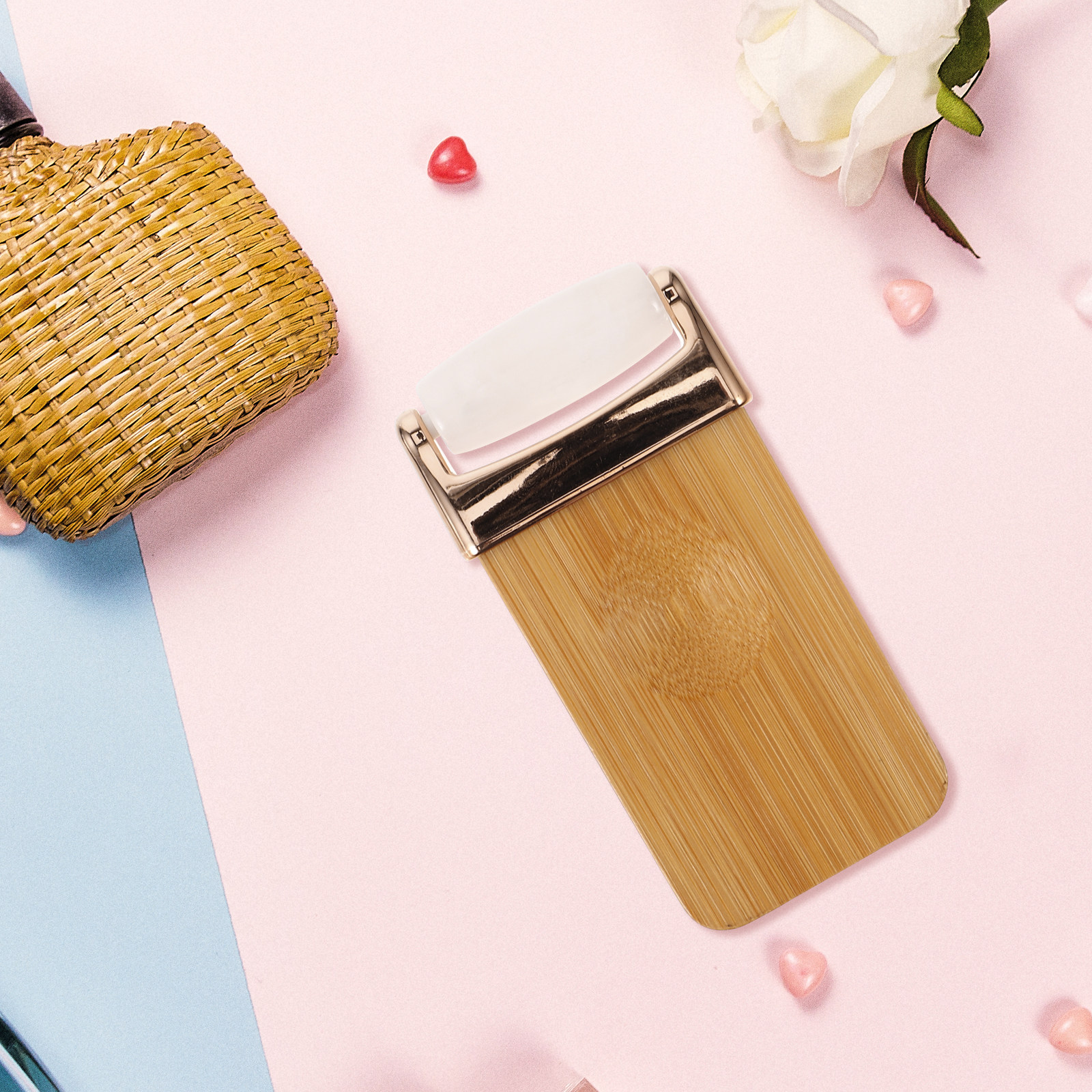 Wood Facial Roller Massager Po - Face Massager ulasan dan harga