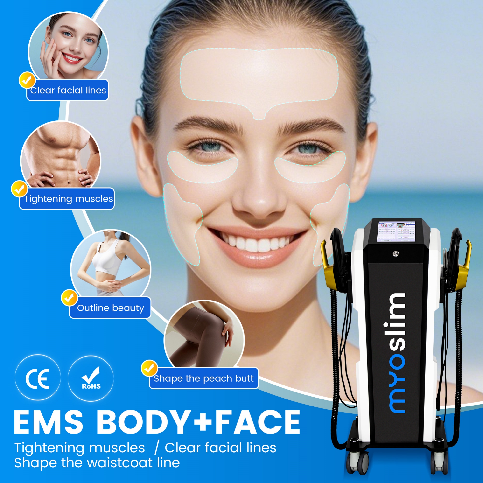 Professional EMS Beauty Device - Face Massager ulasan dan harga