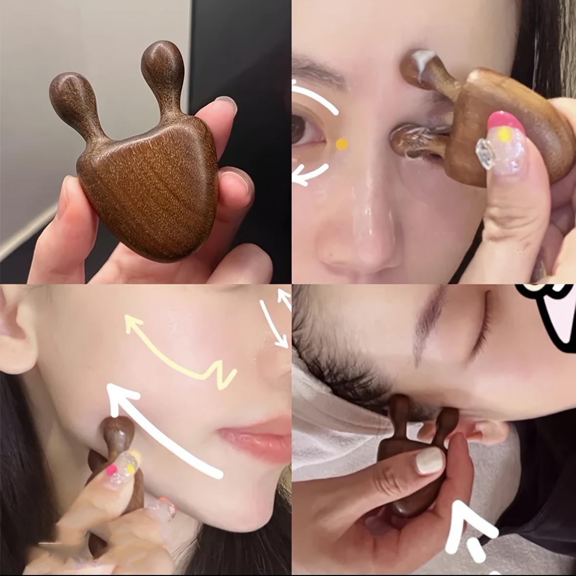 1pc Sandalwood Face Massager N - Face Massager ulasan dan harga