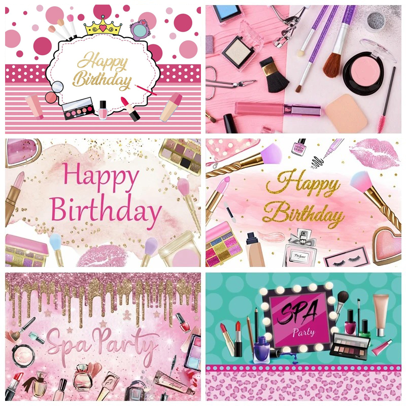 Spa Party Themed Backdrop for  - Photo Beauty Makeup ulasan dan harga