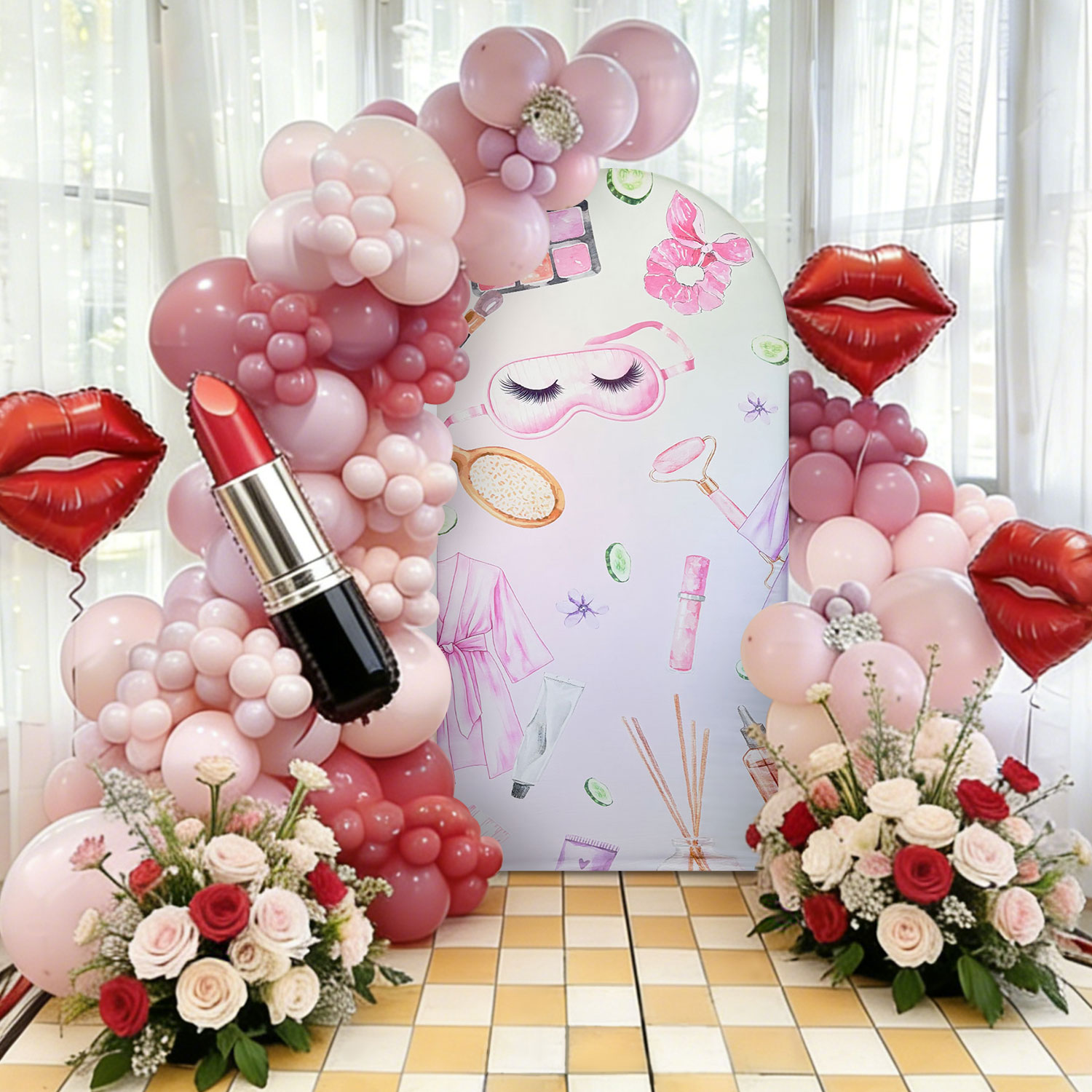 Happy Birthday Makeup Backdrop - Beauty Makeup School ulasan dan harga