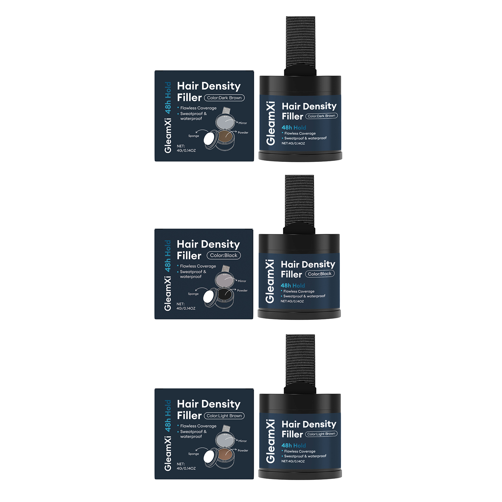 Hairline Powder Black Root Cov - Concealer Full Coverage ulasan dan harga