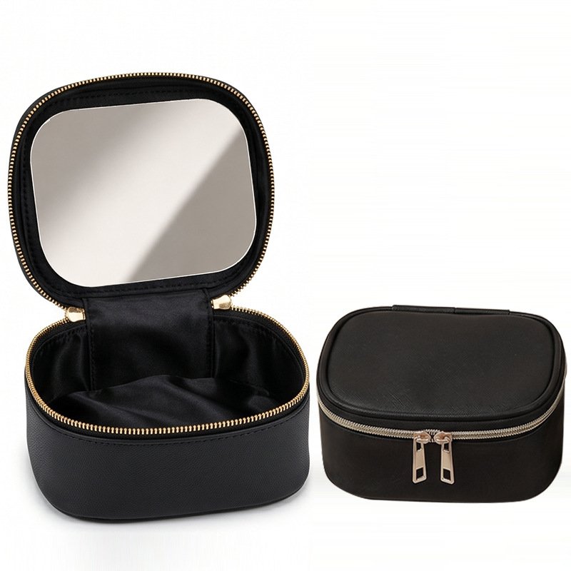 2026 New Makeup Bag with Mirro - Beauty Bag Makeup ulasan dan harga