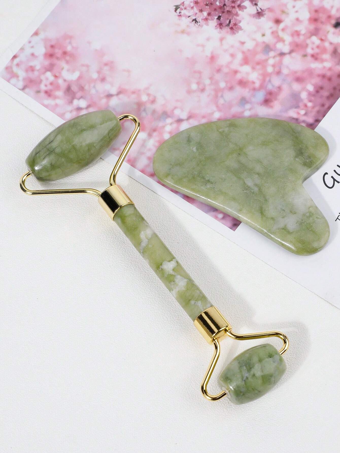 2pcs Resin Massage Roller Set  - Face Massager ulasan dan harga
