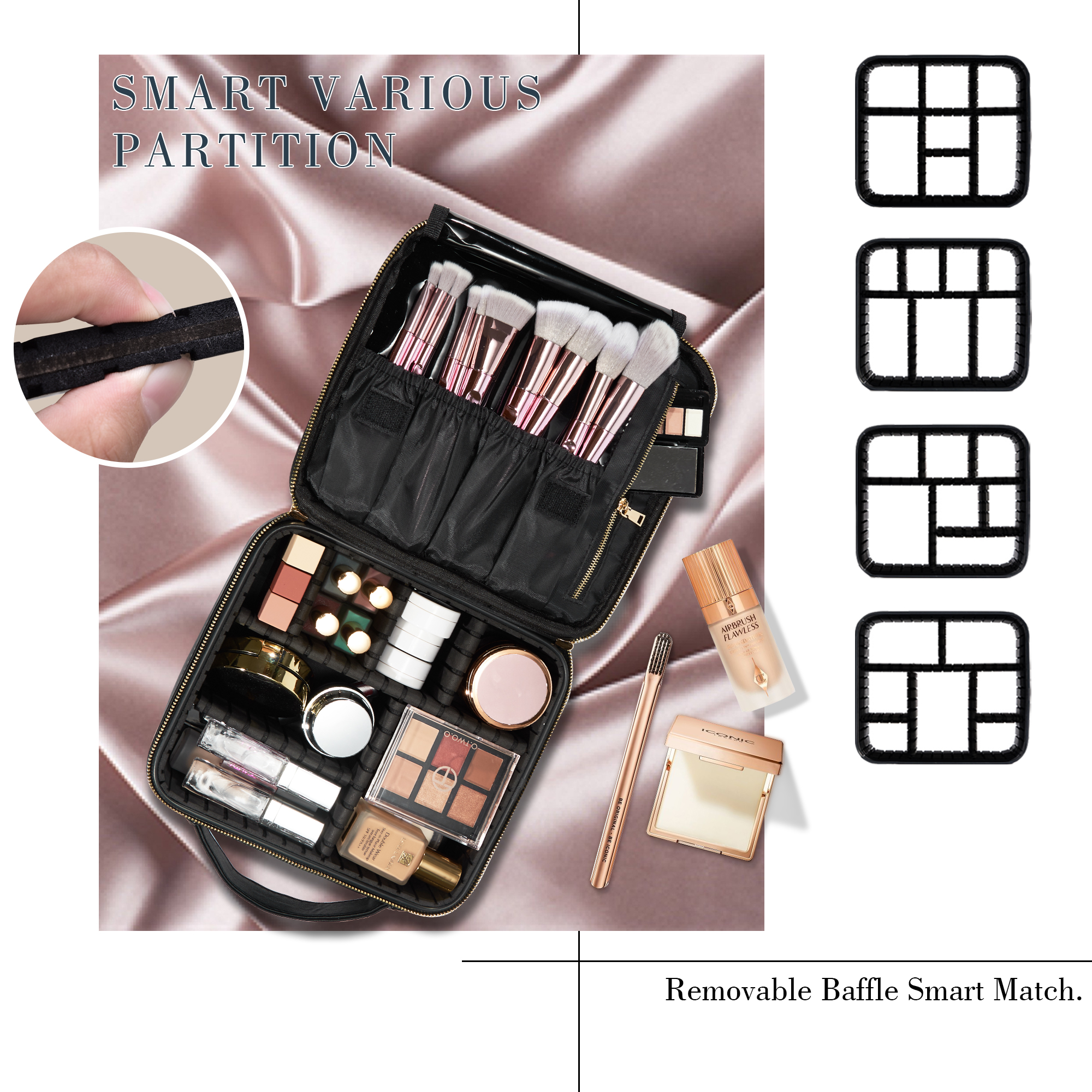 Cosmetic Case Makeup Bag Vanit - Beauty & Makeup Katia Di Paola Palermo ulasan dan harga