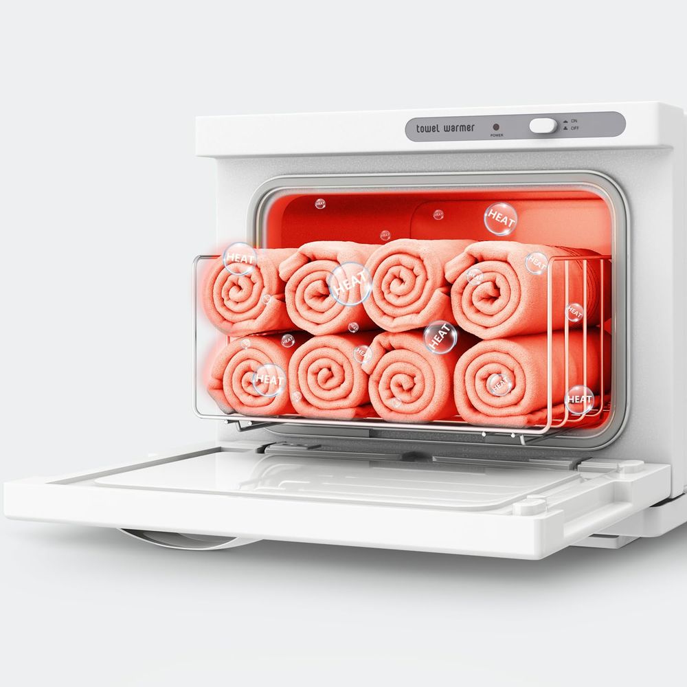 Compact 8L White Towel Warmer  - Beauty & Makeup Katia Di Paola Palermo ulasan dan harga
