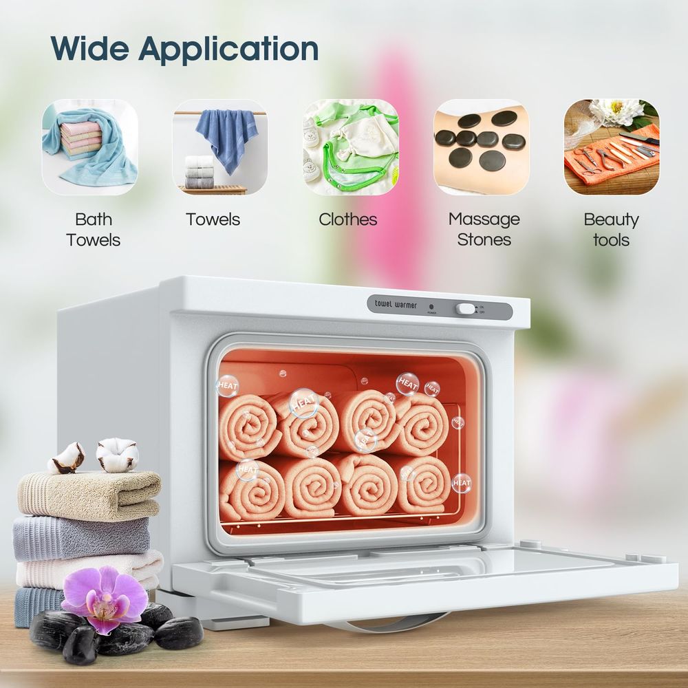 Compact 8L White Towel Warmer  - Beauty & Makeup Katia Di Paola Palermo ulasan dan harga