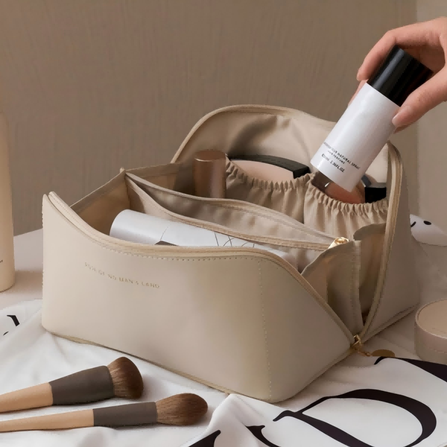 Large Capacity Waterproof Make - Beauty Bag Makeup ulasan dan harga