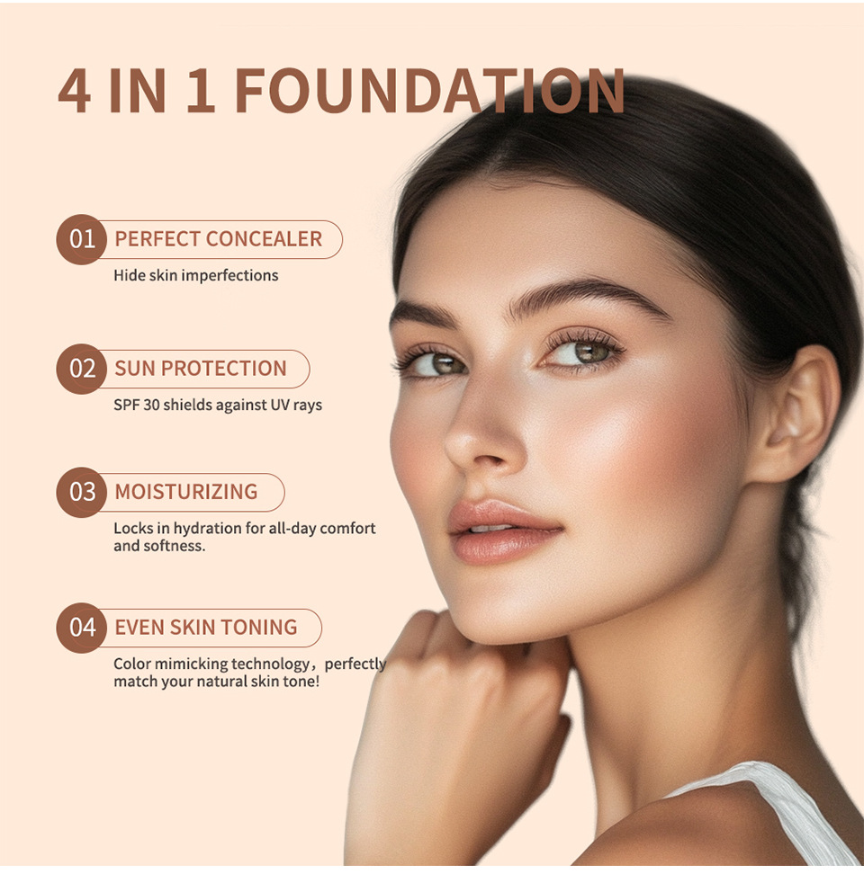 Multi-function Liquid Foundati - Concealer Full Coverage ulasan dan harga