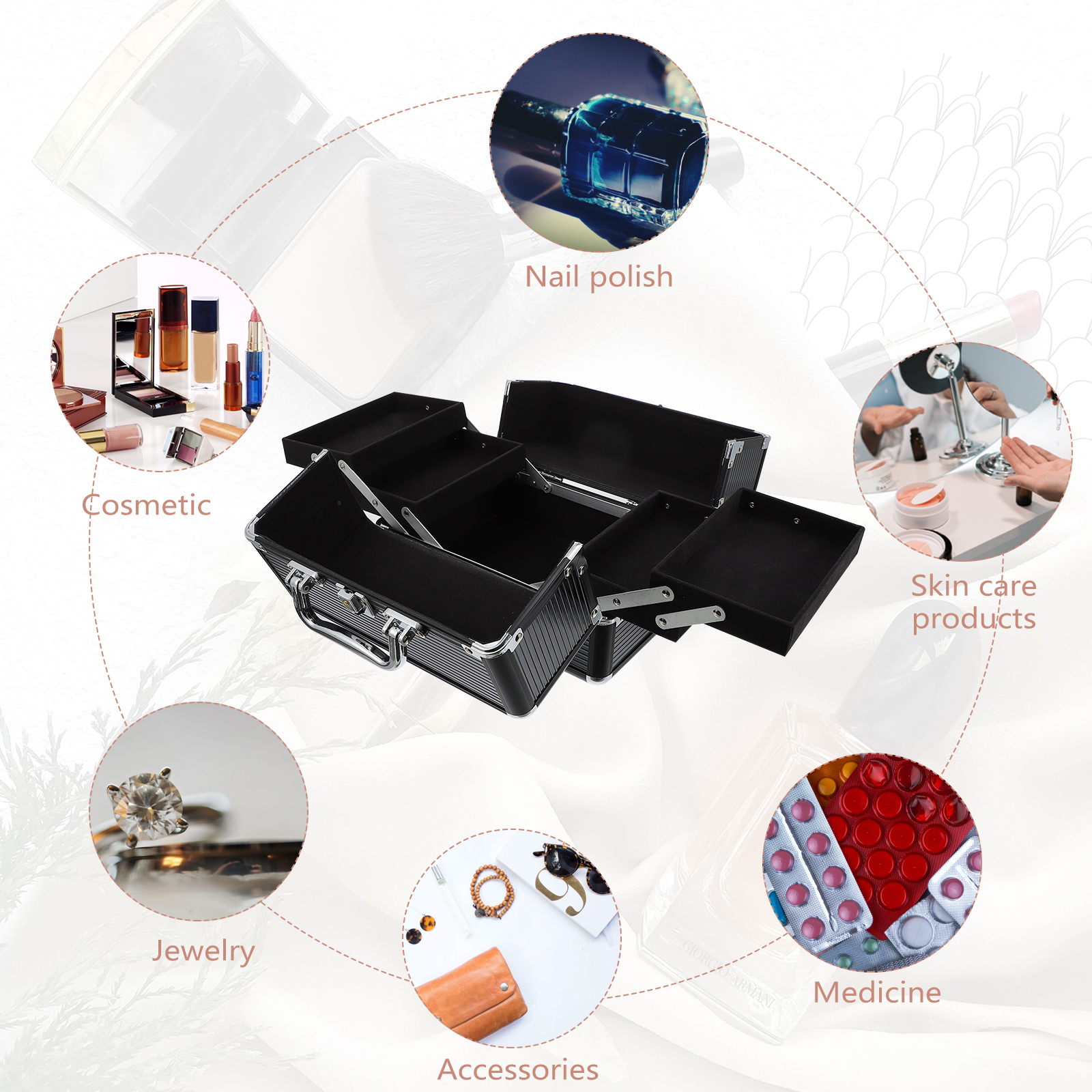 Makeup Case Handheld Storage C - Beauty Makeup Girl ulasan dan harga