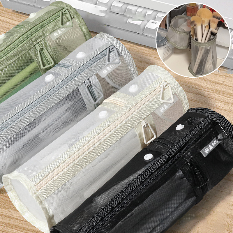 【Mesh Dual-use Makeup Brush St - Beauty Bag Makeup ulasan dan harga