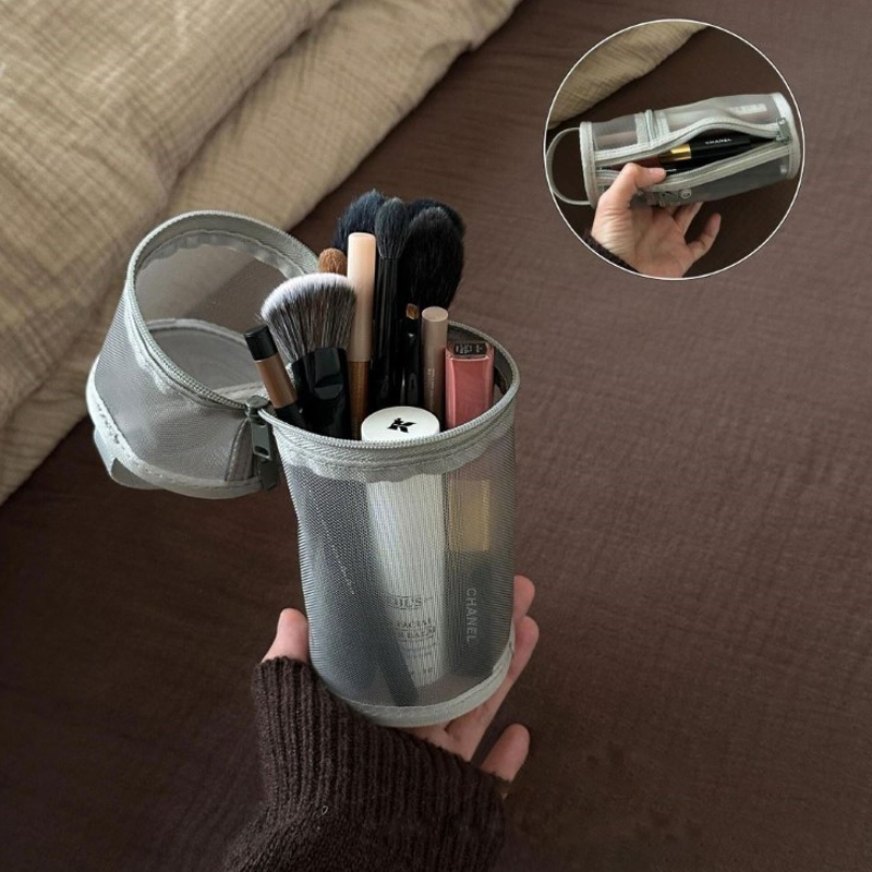 【Mesh Dual-use Makeup Brush St - Beauty Bag Makeup ulasan dan harga