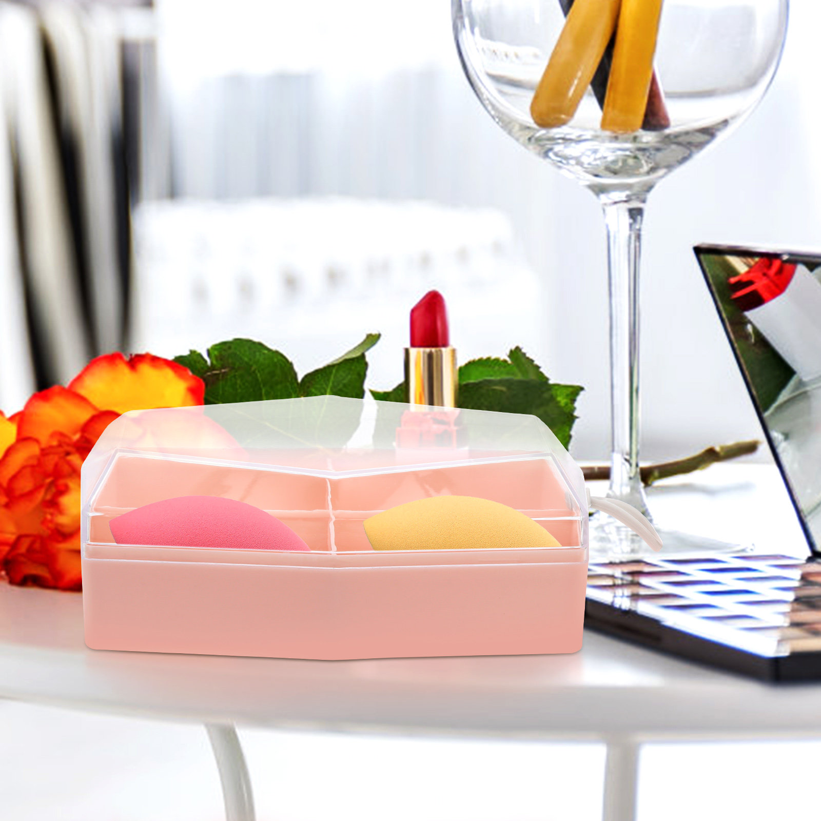 2Pcs Storage Case ABS Makeup S - Beauty For You Makeup ulasan dan harga